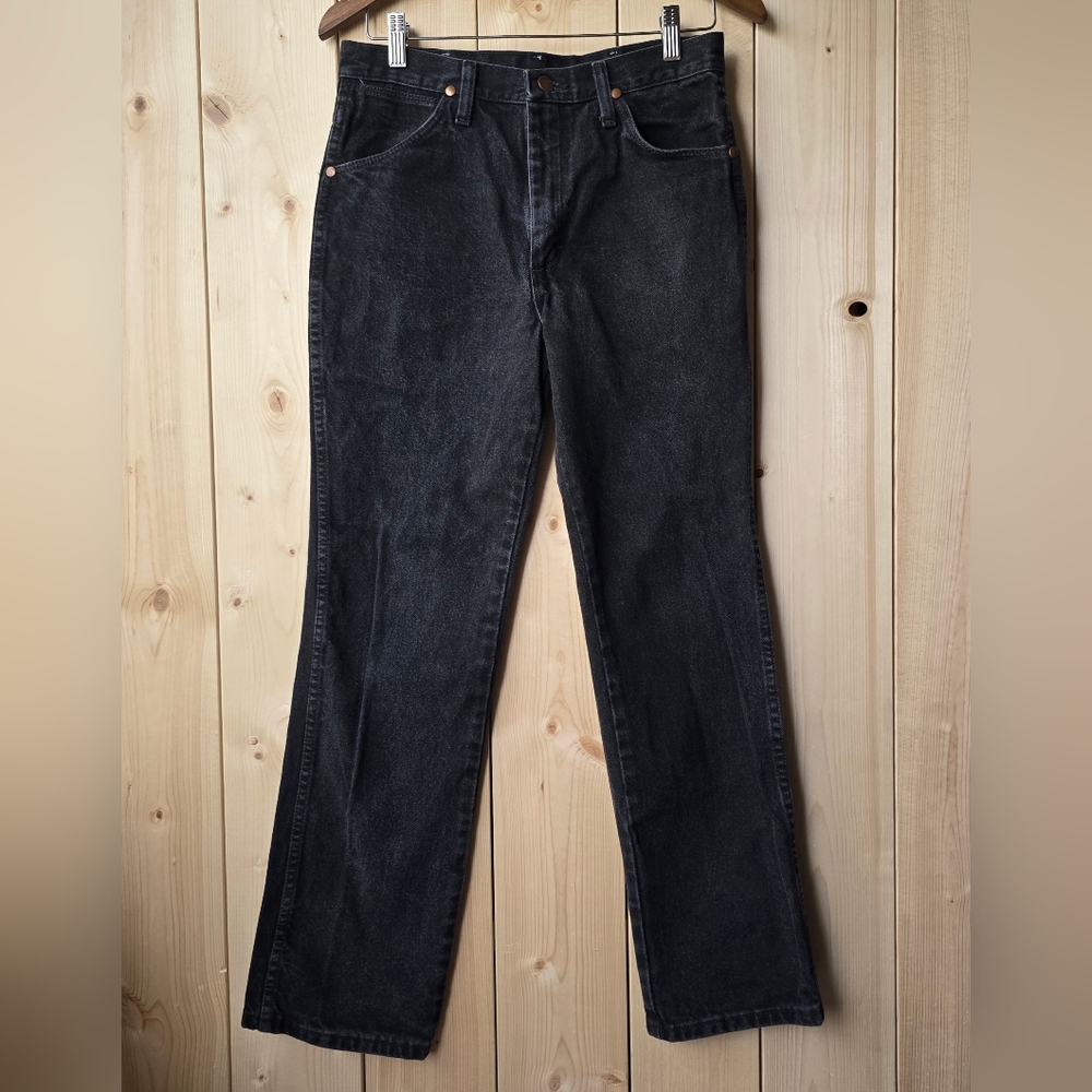 Wrangler Slim Fit Cowboy Cut Western Mens Jeans Black 936WBK 30X30